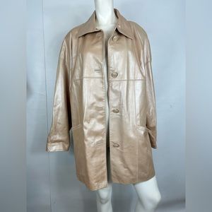FRIITALA vintage leather Rose Gold Jacket